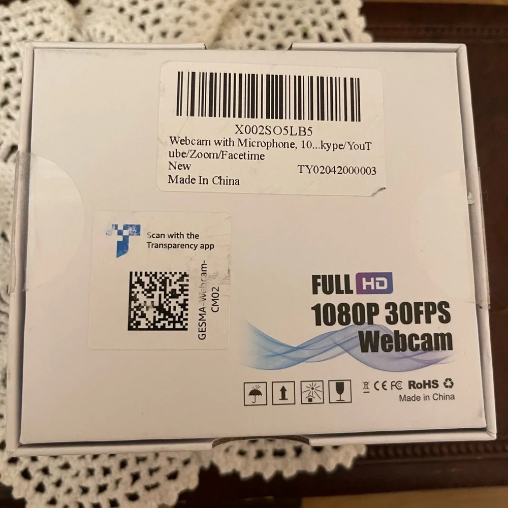 🤩Webcam Full HD 1080P 30FPS (New in Box)